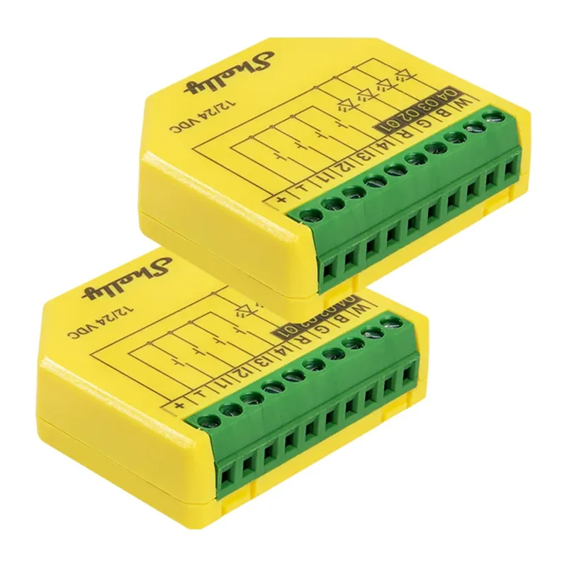 SHELLY Plus RGBW PM Wi-Fi/Bluetooth LED Strip Controller (2-pack)